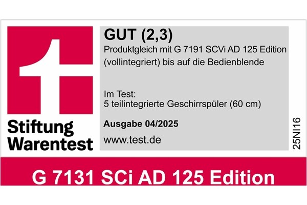 Miele G 7131 SCi 125 Edition