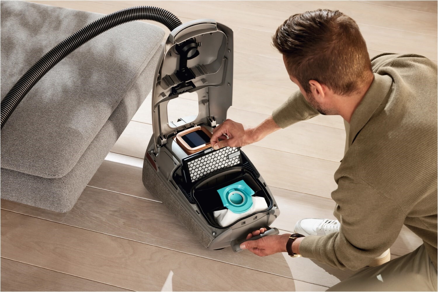 Filtro MicroSafe Active Airclean SF AA 50 Per Miele S8 Cat & Dog - Con Carbone Attivo