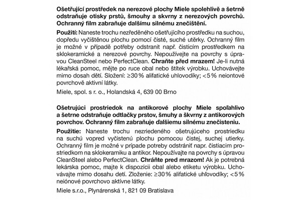 Miele SteelCare Edelstahl-Pflegemittel 250ml