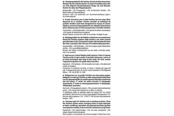 Miele Kartusche TwinDosCare de,fr,en