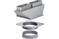 Gaggenau AD 704050 Adapterrohrstück, rund-flach