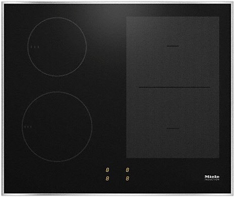 Miele Einbau-Induktionsfeld KM 7004 FR Aktion (schwarz-edelstahl) 3 Jahre Premiumshop Garantie