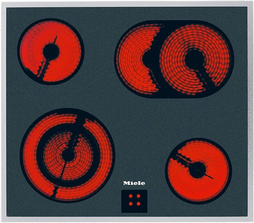 Miele Einbau-Glaskeramikfeld KM 6013 LPT (schwarz-edelstahl)