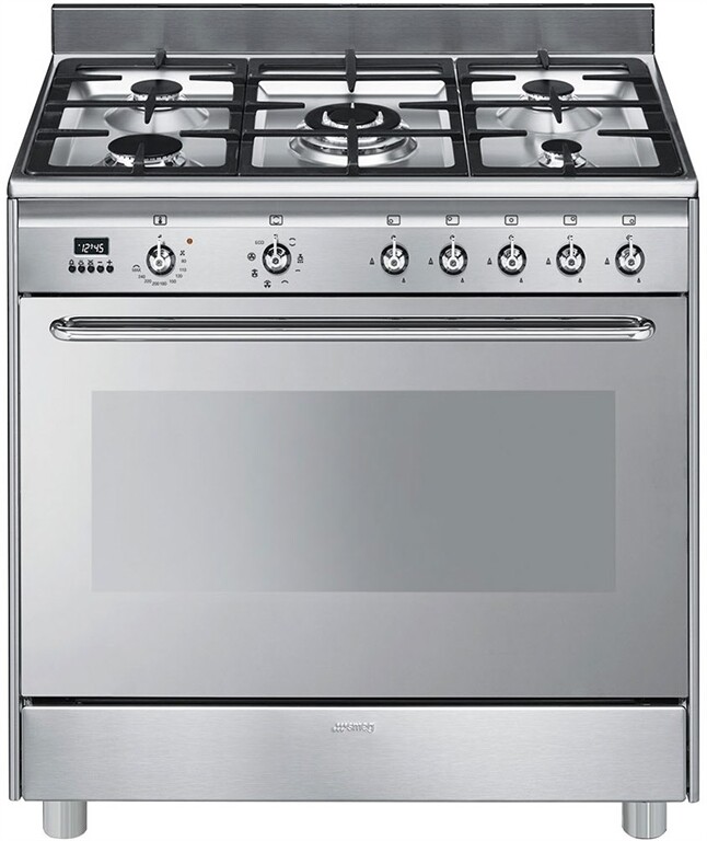 SMEG Stand- Gas/Elektro- Herd SCD90MFX9-1 (Edelstahl)