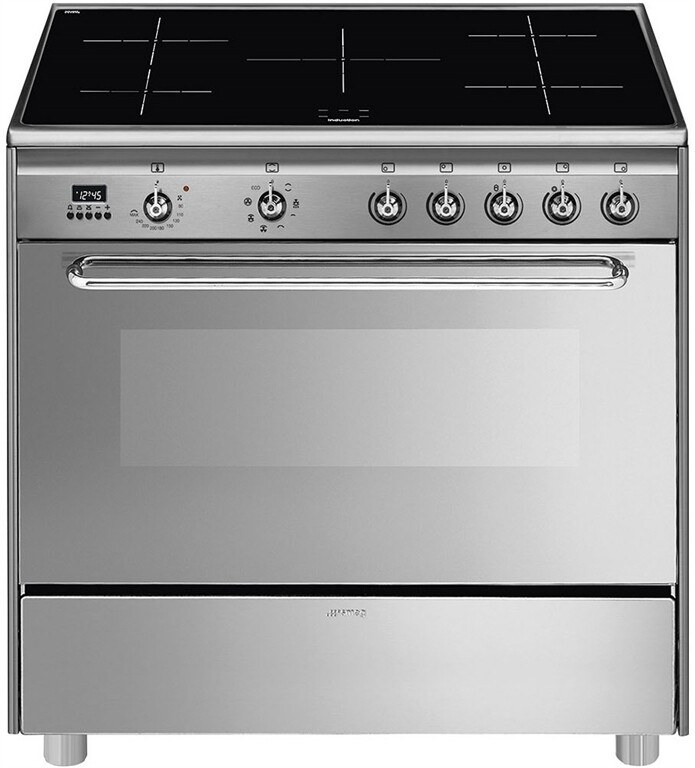 SMEG Stand-Elektroherd mit Induktionsfeld SCD90IMX9-1