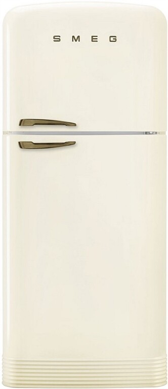 SMEG Stand-Kühl-Gefrierkombination FAB50RCRB5 (Creme-Messing)