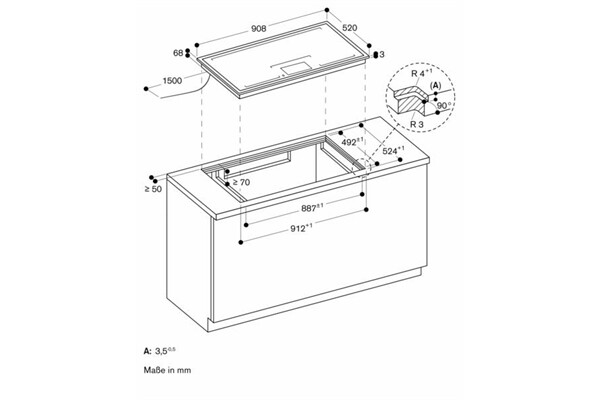 Gaggenau CX 492111 Vollflächen-Induktionskochfeld Serie 400