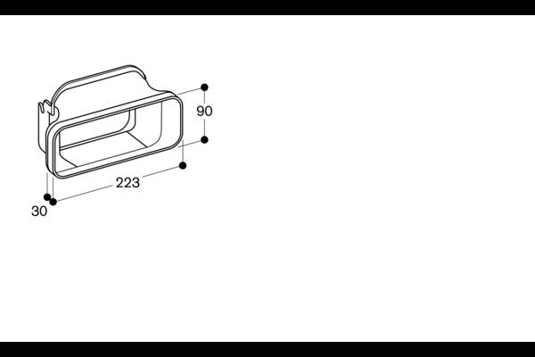 Gaggenau AD 851041 VLStutzen Flachkanal 150 mm