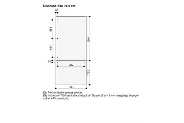 Gaggenau RA 421910 Edelstahltür 91,4cm für RB491
