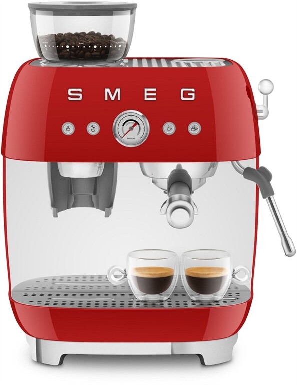 SMEG Siebträgermaschine EGF03RDEU (rot)