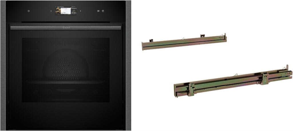 Neff Einbau-Elektro-Backofen mit Dampfgarer BLE5430FSB (B54FS33G0K+Z1608DX0)