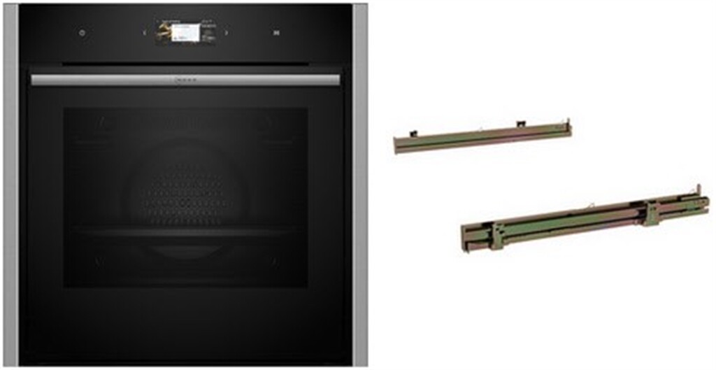 Neff Einbau-Elektro-Backofen BMK6470CS (SET: B64CS71N0 + Z1608CX0) (Edelstahl)