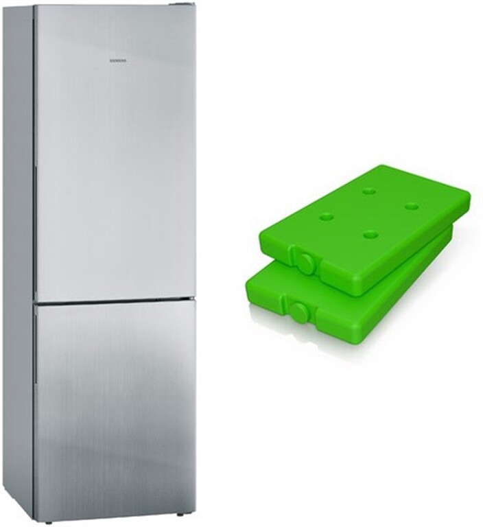 Siemens Stand-Kühl-Gefrierkombination MK67KGSLCA (KG36EALCA + GS10Z010) (Inox-Look)