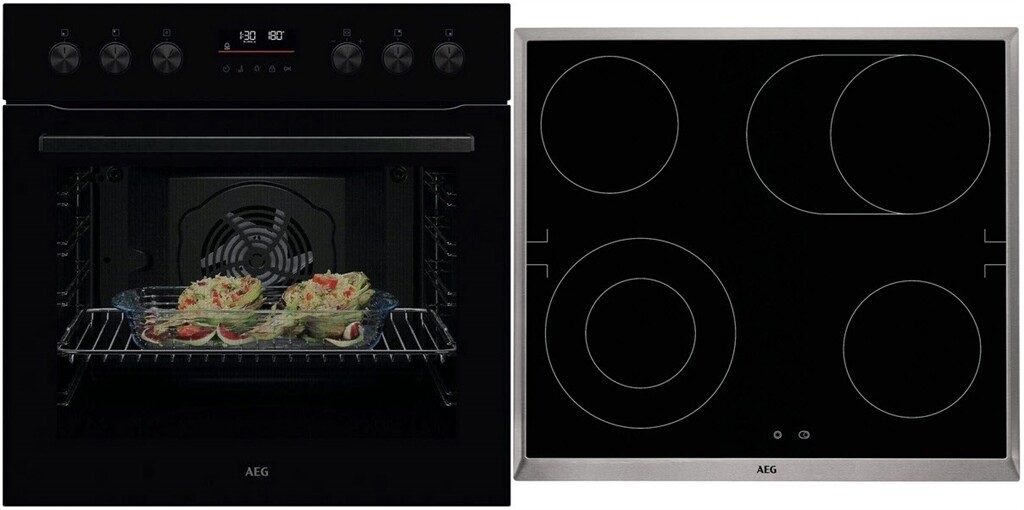AEG Geräte-Set FHHS24B02 (OU5PE40SK + HE604062XB) (schwarz + edelstah)