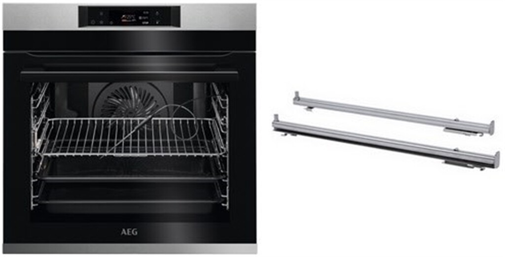 AEG Einbau-Elektro-Backofen BPF742V2 (BPE74228BM + TR2LFV)