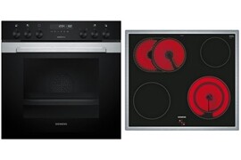 Siemens Einbau-Geräte-Set PQ3KB64 (HE378HBS3 + EA645GN17)