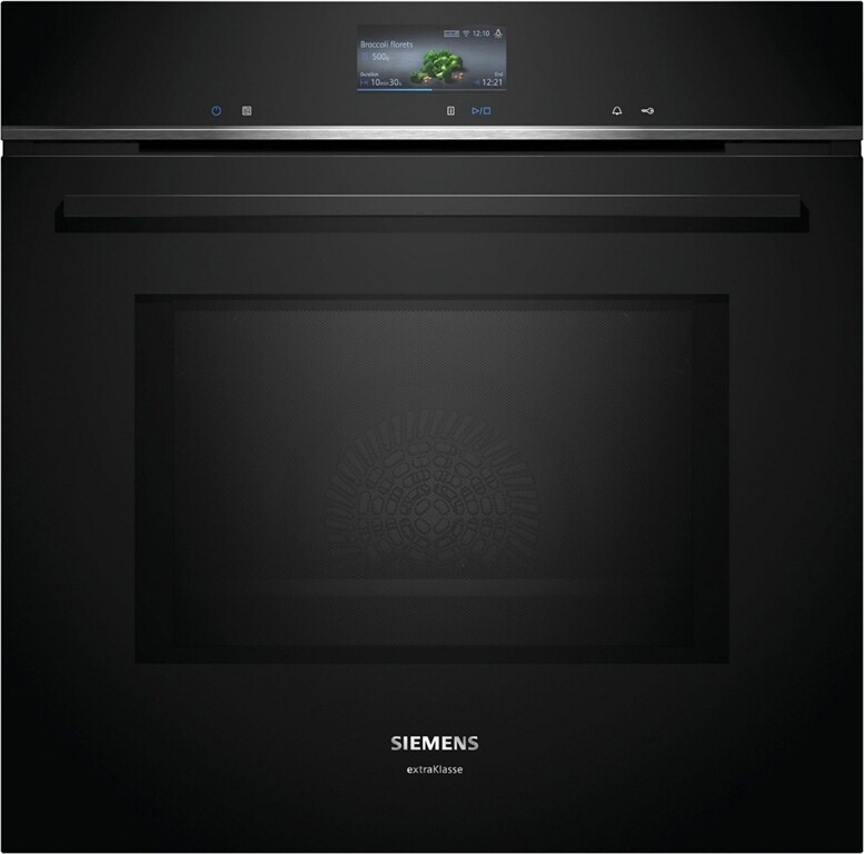 Siemens Einbau-Elektro-Backofen mit Mikrowelle HM776GNB1F (schwarz)